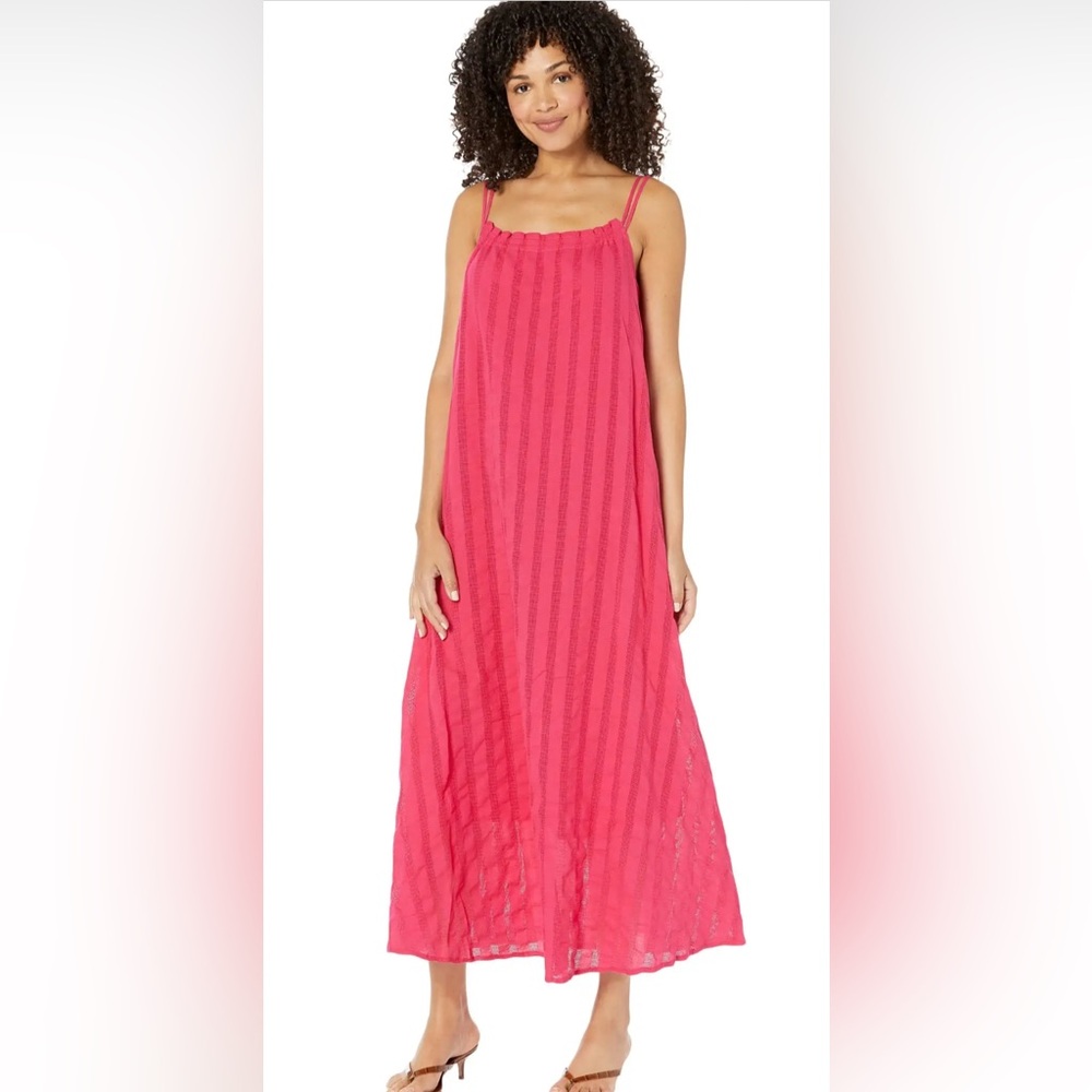 BB Dakota Pink Maxi Dress 100% Cotton - Picture 1 of 10